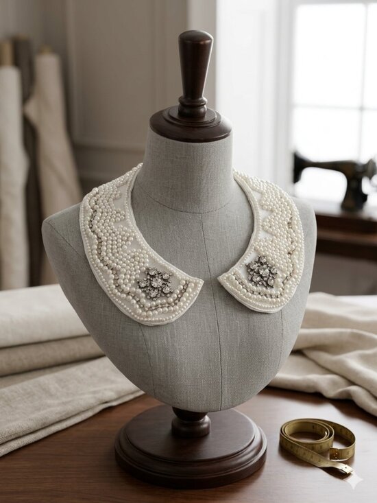 Accessories - Fashion Vintage Style Faux Pearls Crystal Collar Necklace